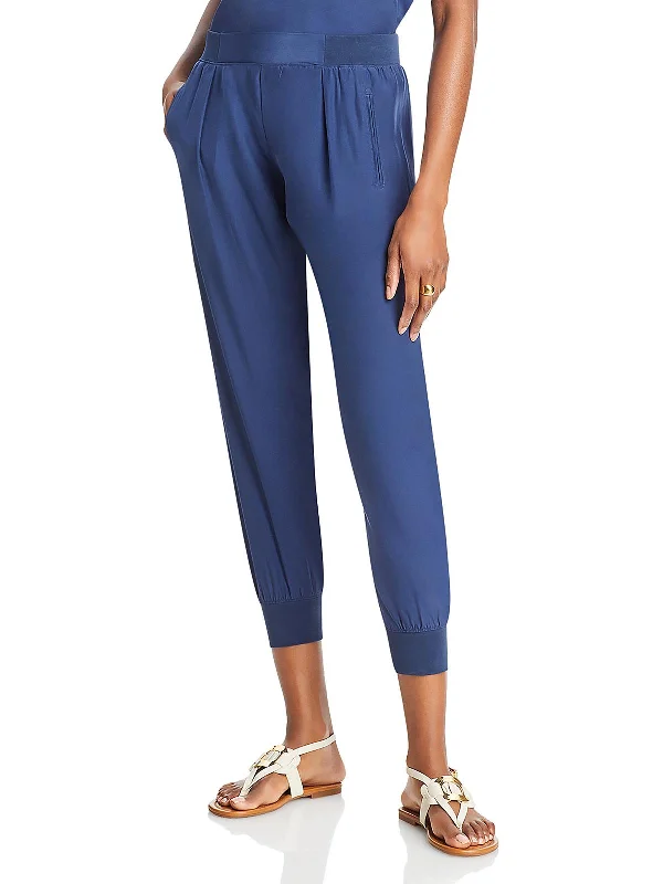 Can't Resist Womens Silk Casual Jogger Pants