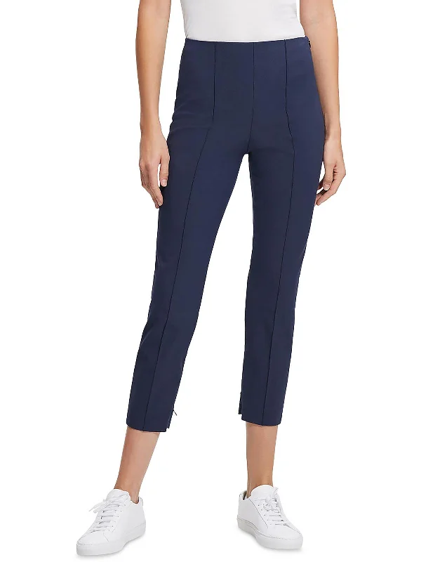 Limited Time Womens Solid Pintuck Ankle Pants