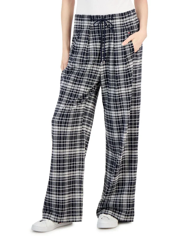 Online Only Womens High Rise Drawstring Wide Leg Pants