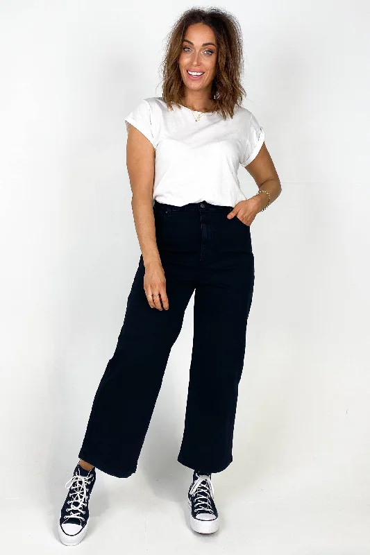 Buy Now Wakee Tayla Wide Leg Jeans Black