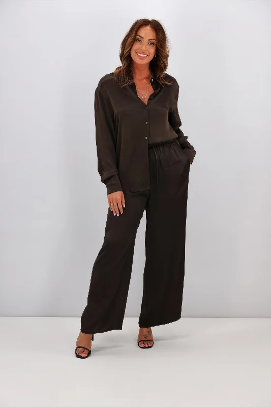 Major Savings Jane James Amelie Sateen Pants Moss