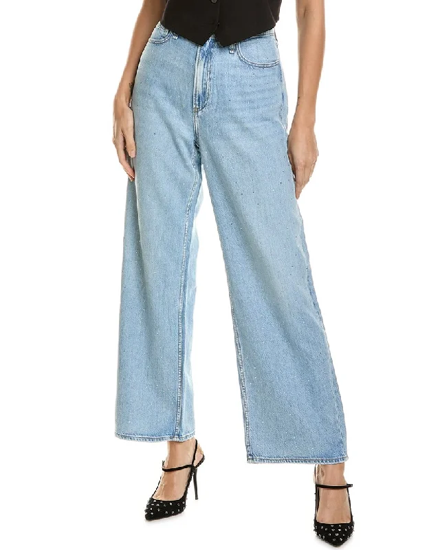 Today's Special rag & bone Lori Mid-Rise Light Wash Wide Leg Jean