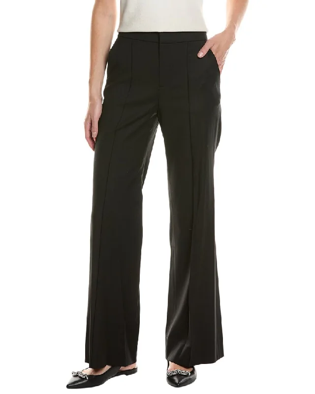 Final Markdown alice + olivia Dylan High-Rise Wool-Blend Wide Leg Pant