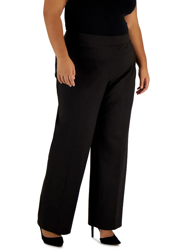 Big Deal Plus Womens High Rise Work Wear Dress Pants