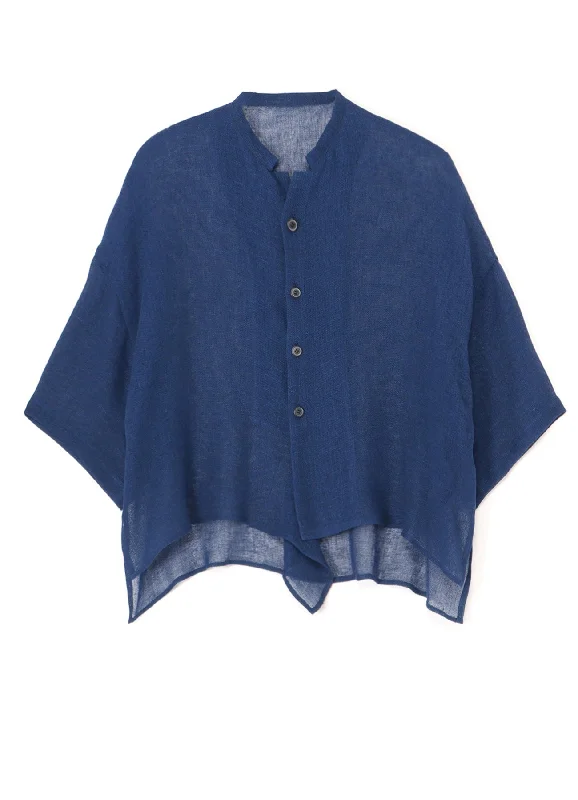 Blowout Sale LENO CLOTH BOX BLOUSE