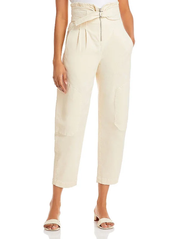 Weekend Savings Spectacular Suri Womens Canvas Belted Paperbag Pants
