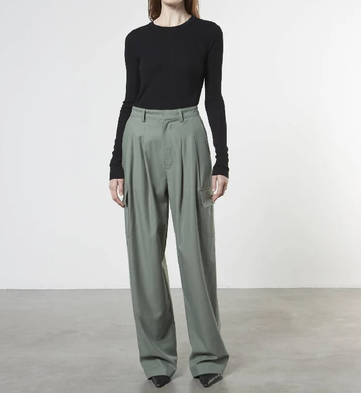 Massive Deals Cargo Trouser In Sage