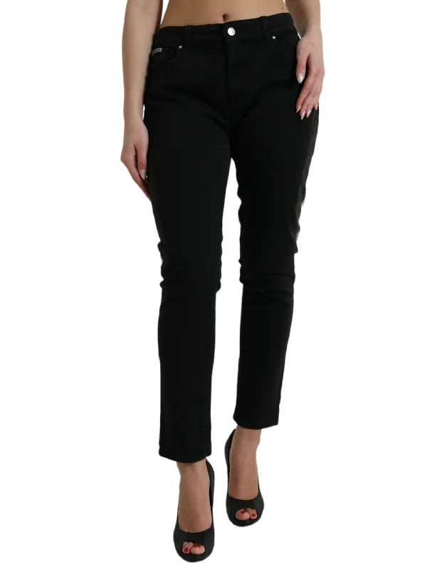 Closeout Deal Dolce & Gabbana   Two Tone blue Logo Skinny Women's Jeans