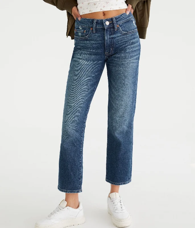 Buy More, Save More Aeropostale Mid-Rise Straight Ankle Jean