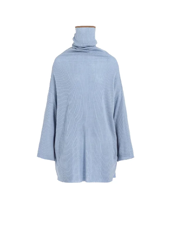 Sale Event Y's × JOHN SMEDLEY BOTTLE NECK RIBBED KNIT