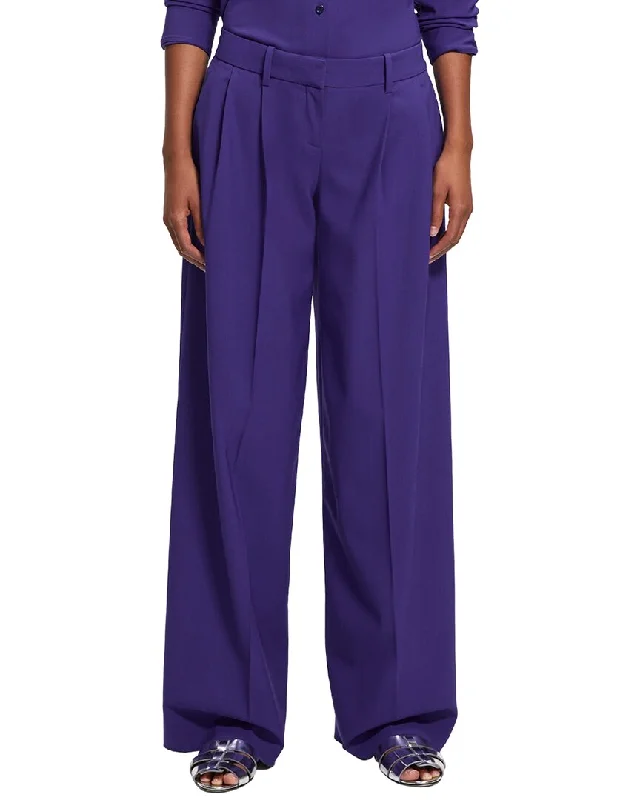 Deal of the Week Theory   Low Rise Pleated Wool-Blend Pant