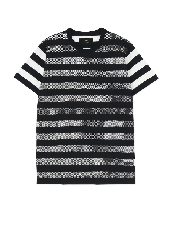 While Supplies Last STRIPE WITH POLKA DOT PIGMENT PRINT T