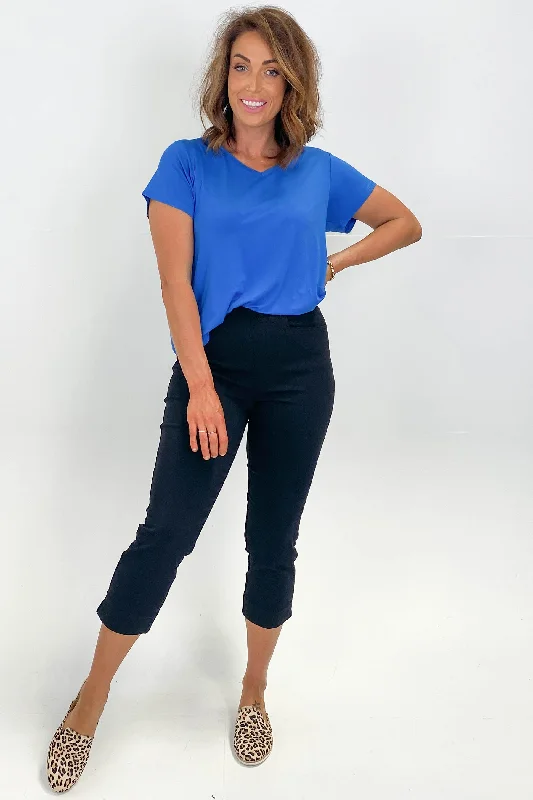New Markdowns Betty Basic Crop Bengaline Pant Black