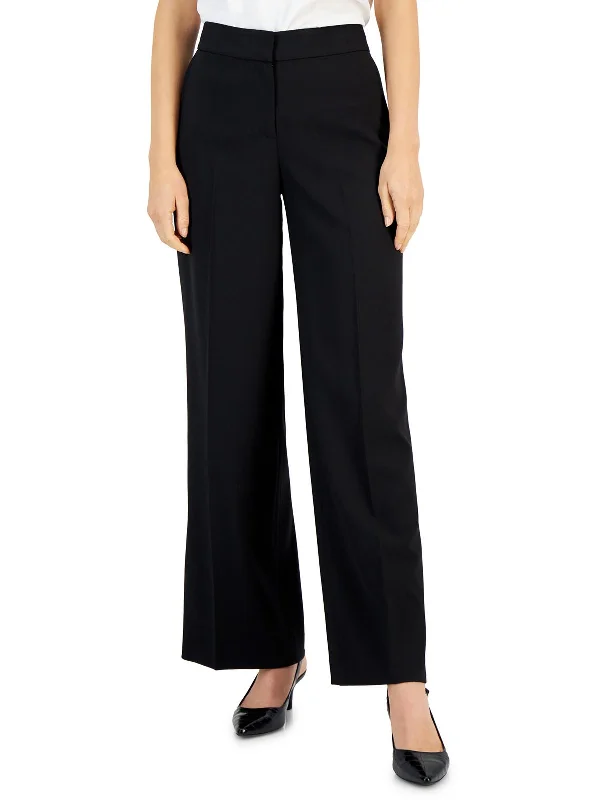 Final Offer Womens Knit Wide Leg Dress Pants