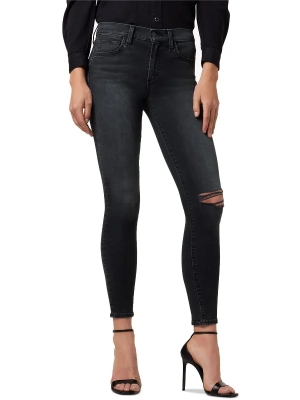 Weekend Specials to Grab Womens Destroyed Mid Rise Skinny Jeans
