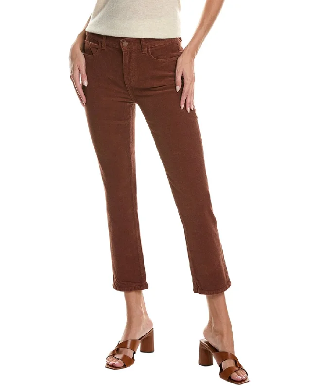 Act Fast DL1961 Mara Straight Copper Mid-Rise Instasculpt Ankle Cut Jean