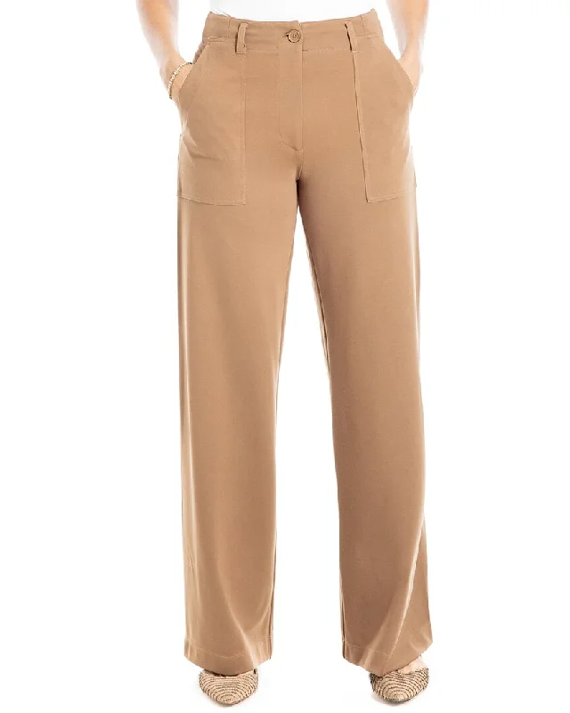 Discount Deals Max Studio Wide Leg Button Front Ponte Pant
