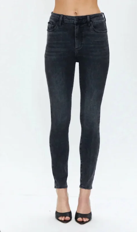 Shop and Save Aline High Rise Skinny Jeans In Dark Stone Vintage