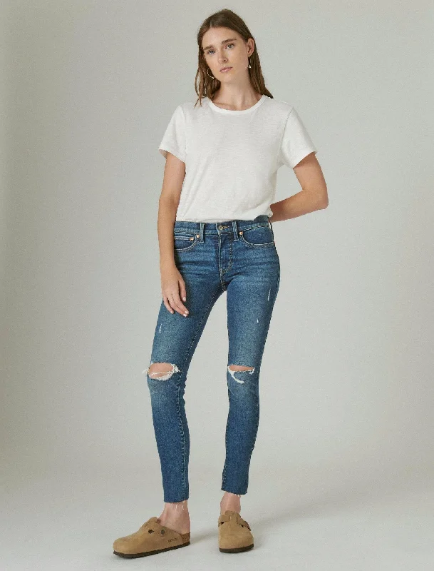 Discount Deals Lucky Brand Women's Mid Rise Ava Skinny Jean