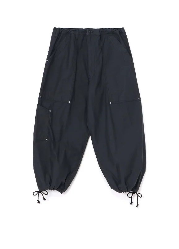 Don't Miss Out [Y's-Black Name]BACKSIDE SULFURIZATION SATIN WAIST BELT PANEL WORK PANTS