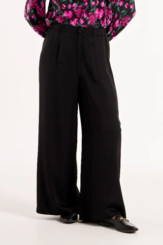 Closeout Betty Basics Venus Satin Pant Black
