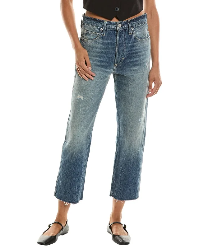 Year-End Sale Amo Loverboy/Wanderer Blue Relaxed Crop