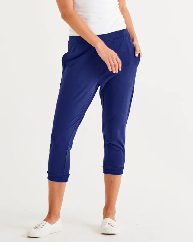 Discount Extravaganza Betty Basics Tasha Cropped Jogger Navy