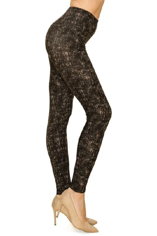 Sale Alert Multi Print, Full Length, High Waisted Leggings In A Fitted Style With An Elastic Waistband