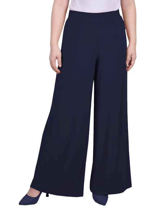 Limited Edition Petites Womens High Rise Wide Leg Palazzo Pants