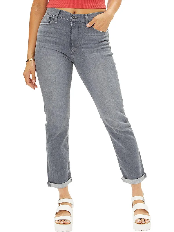 Weekend Deals That Dazzle Blair Womens High-Rise Cropped Straight Leg Jeans