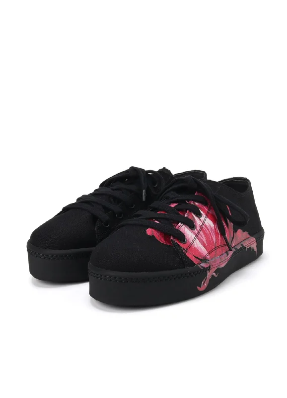 Weekend Flash Sale CACTUS DESIGN  PRINT LOW-CUT CANVAS SNEAKER