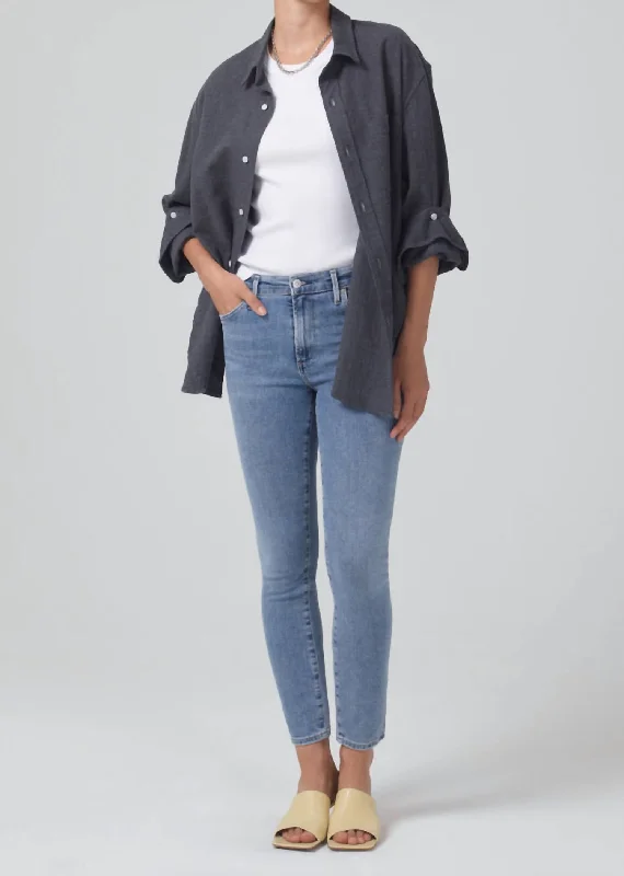 Crazy Savings Rocket Ankle Mid Rise Skinny Jeans In Vivant