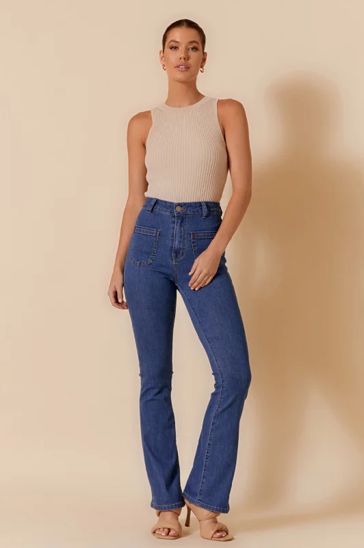 Fantastic Offers Adorne Sydney Bootleg Jean Mid Denim