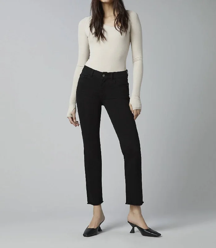 Big Savings Mara Straight Ankle Jeans In Black
