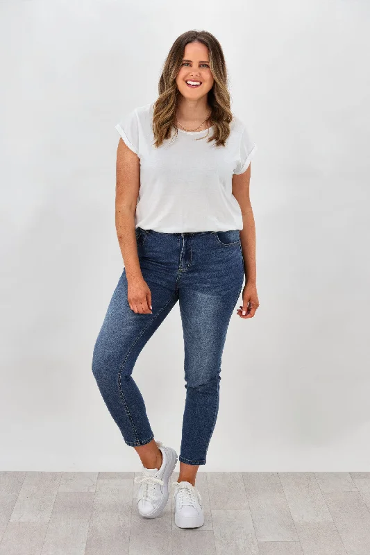 The Best Prices Betty Basics Harlem Slim Fit Crop Jean Indigo