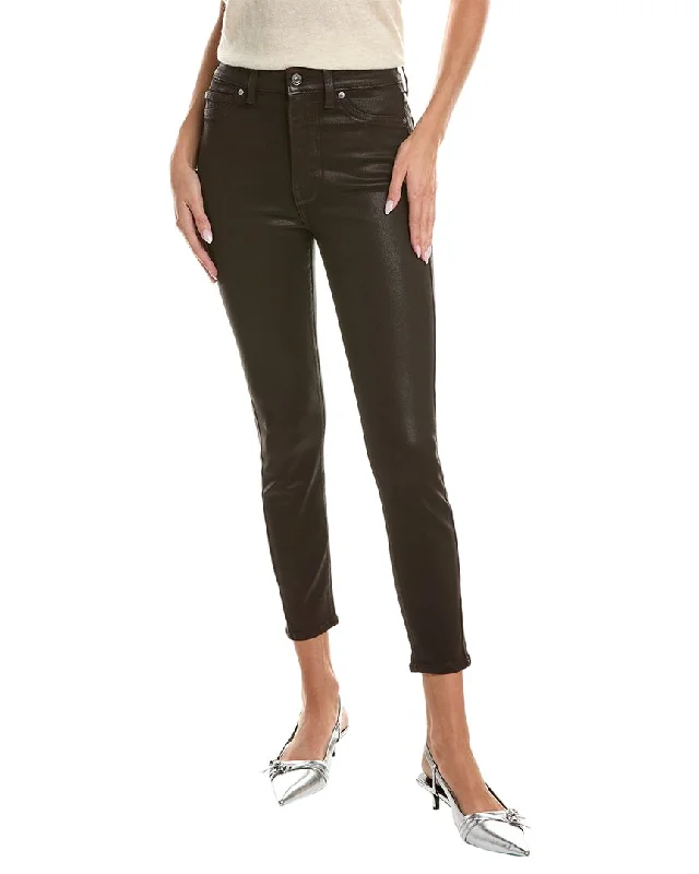 Savings Galore 7 For All Mankind High-Waist Chocolate Coated Ankle Skinny Jean