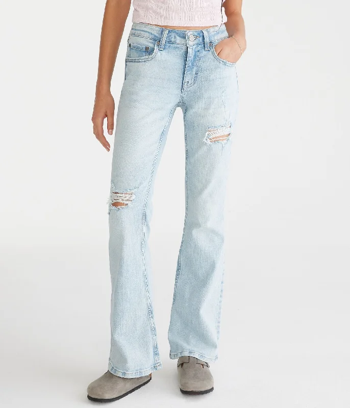 Best Deals Aeropostale Flare Low-Rise Jean