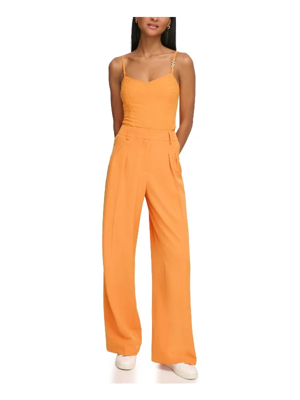 Extra Savings Womens Solid Crepe Suit Pants