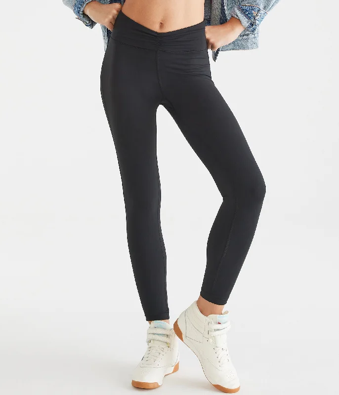 Savings Spectacular Aeropostale Air Softspun High-Rise Cinch Waist Leggings
