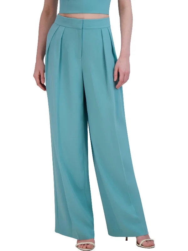 Weekend Discounts Worth Grabbing Womens Office Pleated Wide Leg Pants