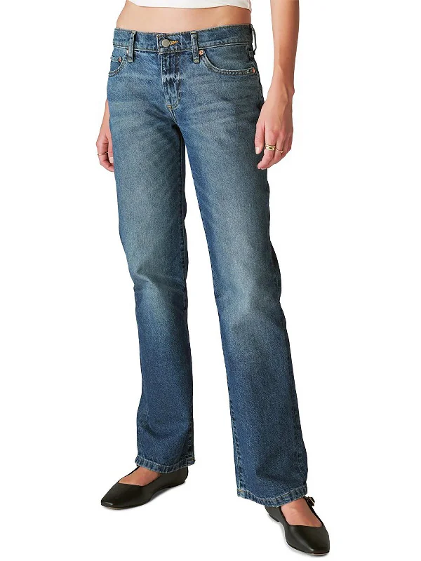 Weekend Savings Spree Easy Rider Womens Mid-Rise Dark Wash Bootcut Jeans