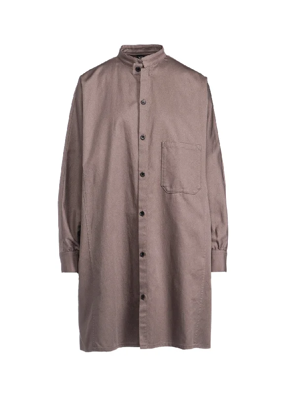 Flash Sale [Y's BORN PRODUCT] COTTON TWILL DEFORMED SLEEVE SHIRT