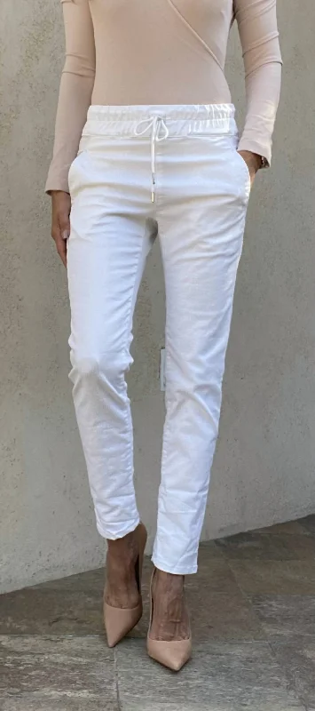Mega Discount Shely Pant In White Snake