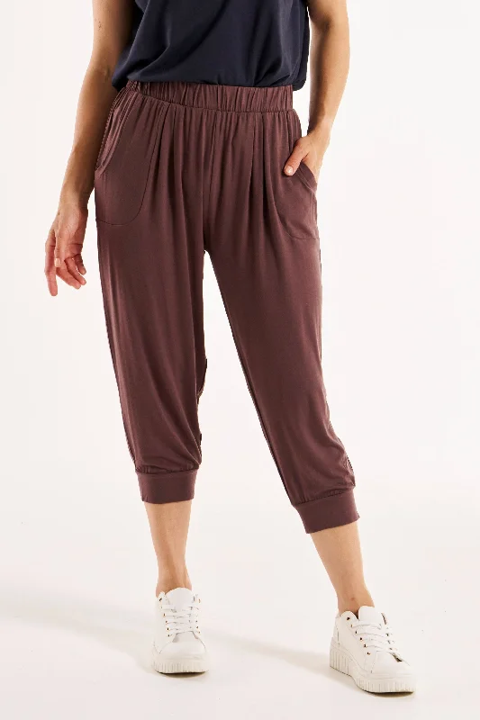 Hurry In Betty Basics Tokyo Pant Nutmeg