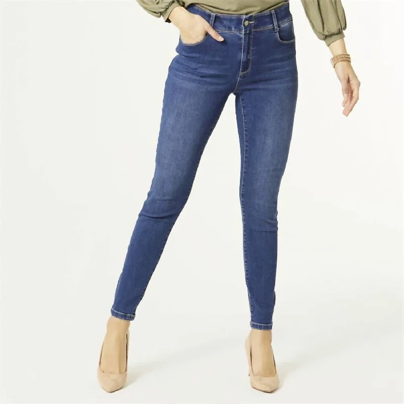 Weekend Savings Spectacular Omg Zoey Zip Skinny Jeans In Blue