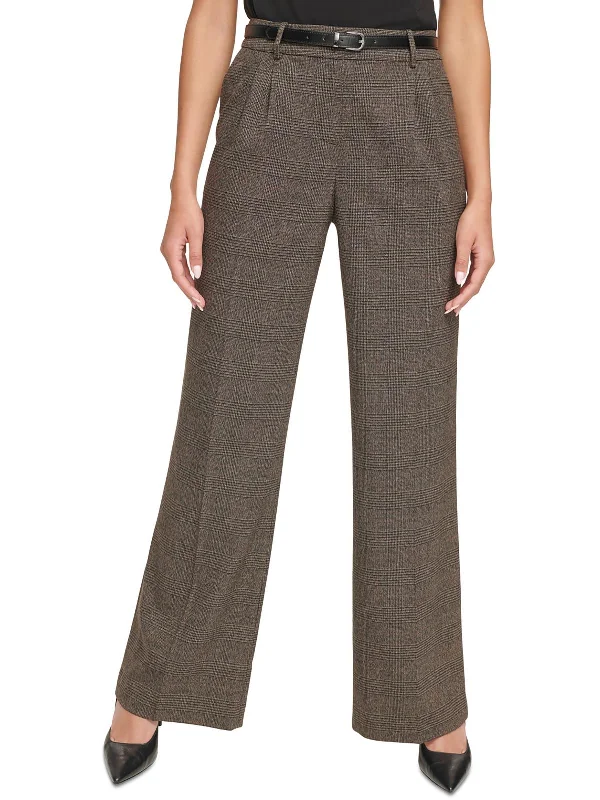 One-Day Only Womens High Rise Pleated Suit Pants