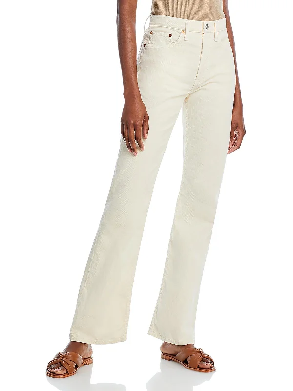 Lowest Rates Womens Corduroy High-Rise Bootcut Pants