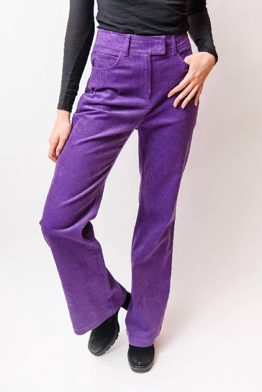 Daily Specials June Corduroy Pant In Purple