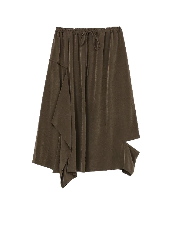 Markdowns CREPE de CHINE RIGHT DRAPE SKIRT