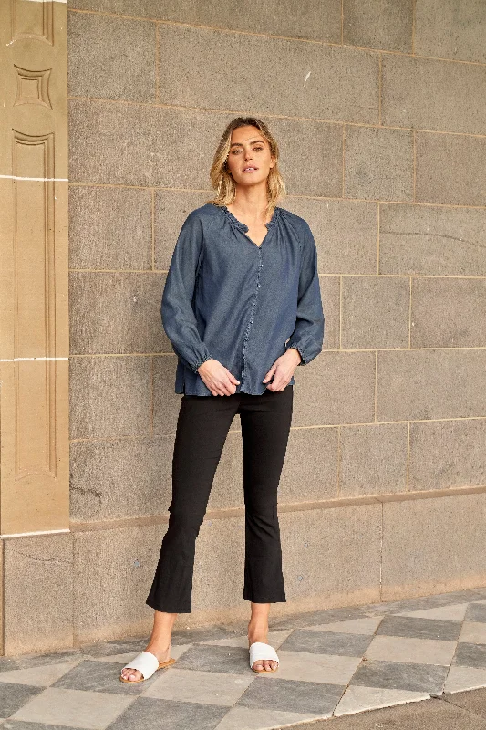 Midnight Sale Betty Basics Edwina Bengaline Split Leg Pant Black
